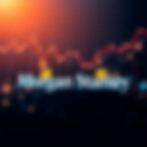 Morgan Stanley logo with Bitcoin icons symbolizing their increased investment in cryptocurrency