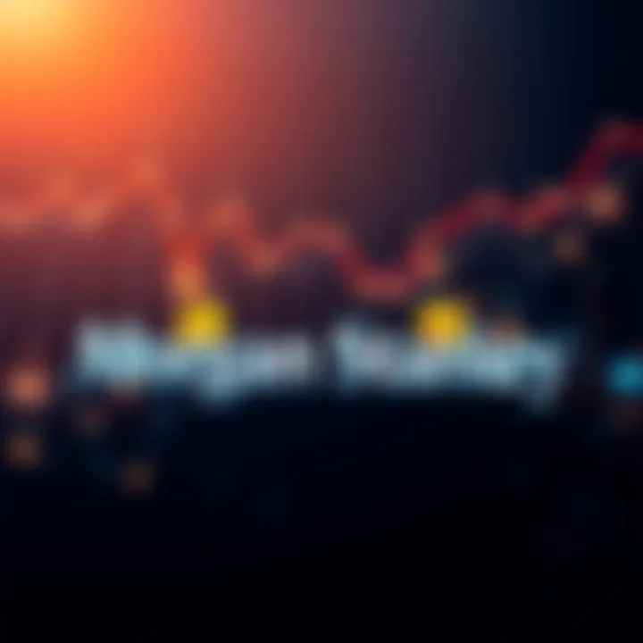 Morgan Stanley logo with Bitcoin icons symbolizing their increased investment in cryptocurrency