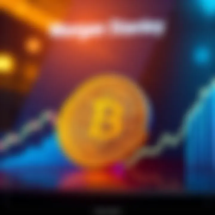 Morgan Stanley logo with Bitcoin symbol and a chart showing increasing value