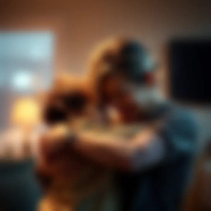 A mother and her child share a warm embrace, symbolizing their emotional bond and connection.