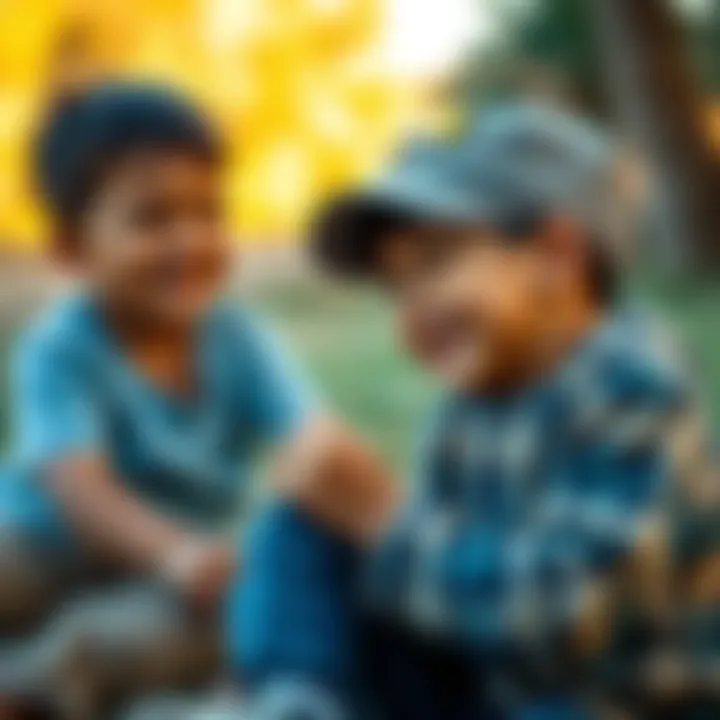 Nate and his little brother playing together Nate and his little brother having fun outside, sharing laughter and joy during their adventure