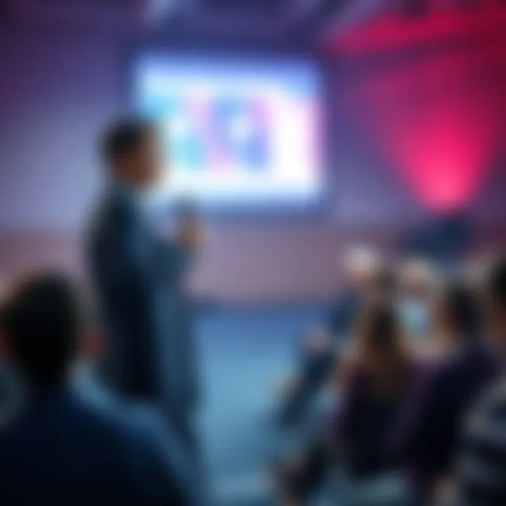 Nenter Chow delivering a speech at Princeton Campus Day, discussing Web3 and digital assets in front of an engaged audience.