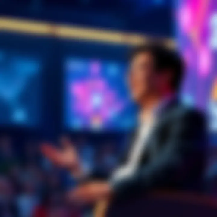 Nenter Chow speaking at the Tokenized Capital Summit about crypto ecosystems and collaboration.