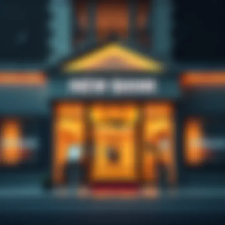 A new bank office with a modern design and a welcoming entrance in the UK.