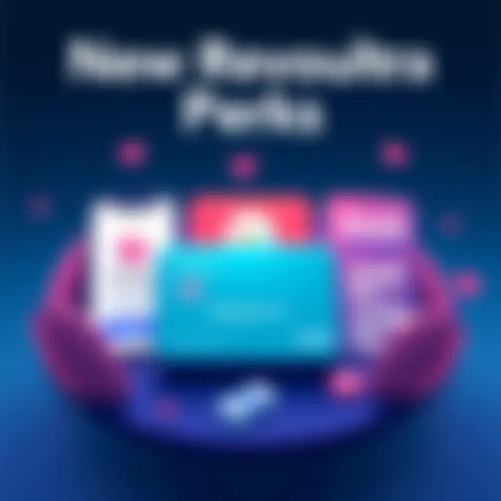 A creative illustration showcasing the new perks of Revolut Ultra including Duolingo Super, Flo Premium Access, and Lovable Lite with credits