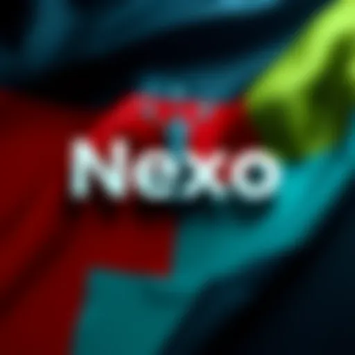 Nexo logo with a German flag background, symbolizing compliance with MiCA regulations in Europe.