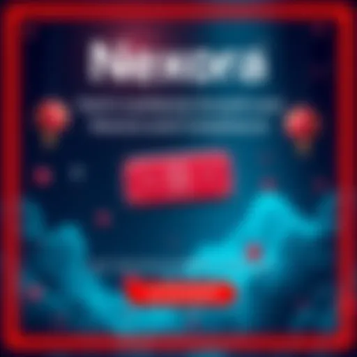 Graphic promoting Nexora's AMA on BitMart featuring details about growth and compliance, with a Red Packet Giveaway symbol.