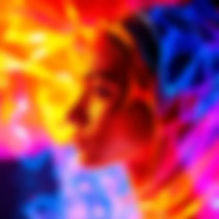 A vibrant NFT artwork showcasing bold colors and textures related to identity and energy themes
