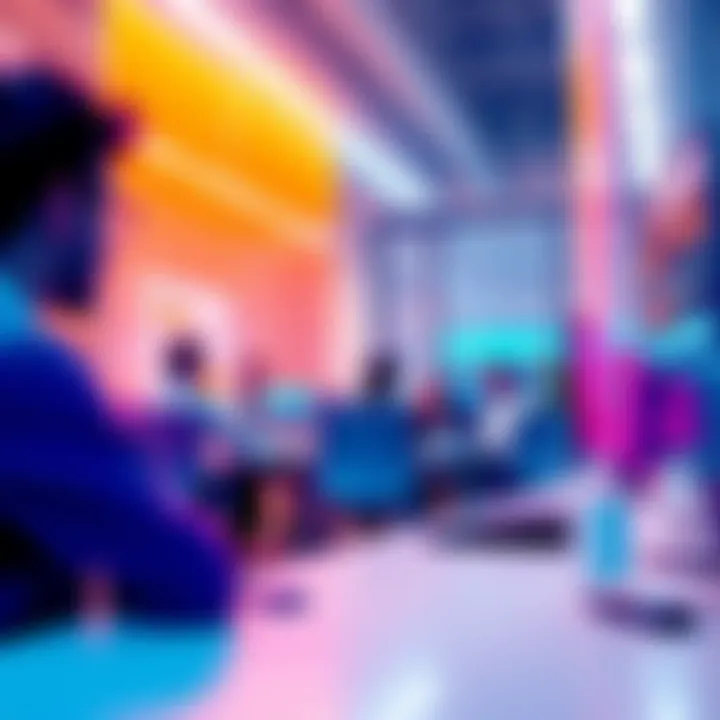 OpenAI office with staff discussing hiring freeze and financial issues