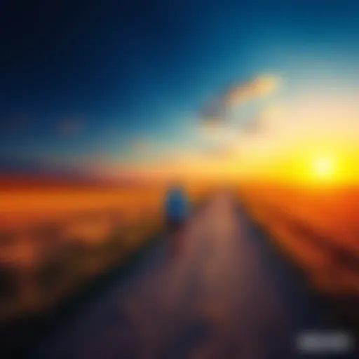 A person walking along a straight path moving to the right, symbolizing perseverance and continuous effort towards goals.