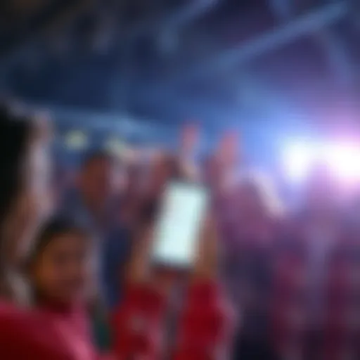Group of people smiling and holding their phones showing payment notifications from an app