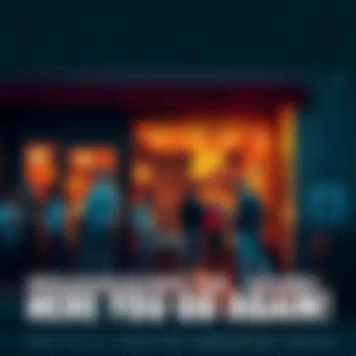 A group of people engaged in heated discussions about recent news just outside a cafe