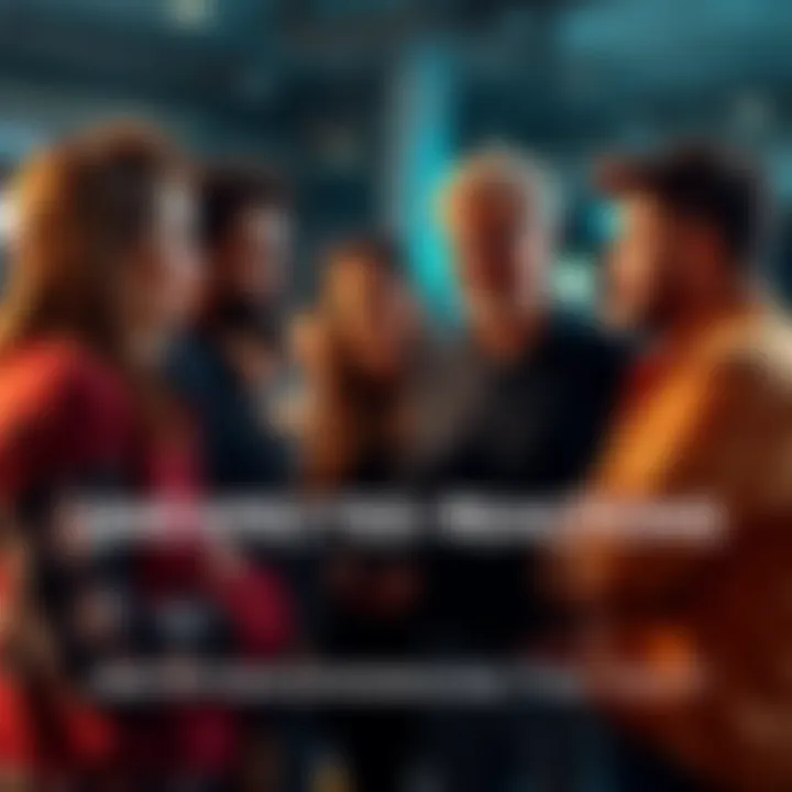 A group of people talking together, sharing their unexpected reactions and experiences