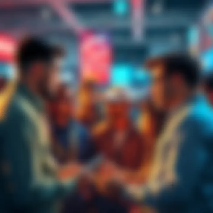 A group of people engaging in a conversation about Revolut's free cryptocurrency offers in 2026, expressing varied opinions