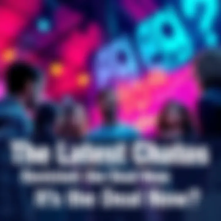 Group of people talking about the latest chaotic issues