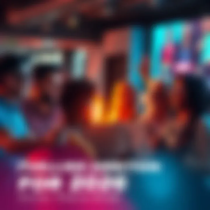 Group of people cheerfully discussing aspirations and plans for 2026