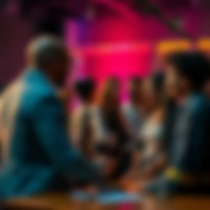 A diverse group of people engaged in discussion, emphasizing the importance of listening and communication