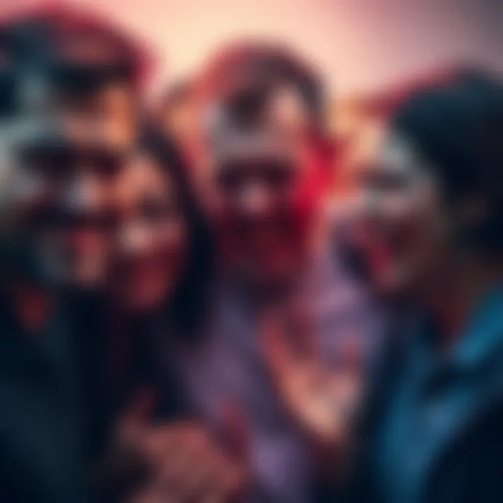 A group of individuals expressing their struggles with pain in daily life, each showing different emotions and reactions.