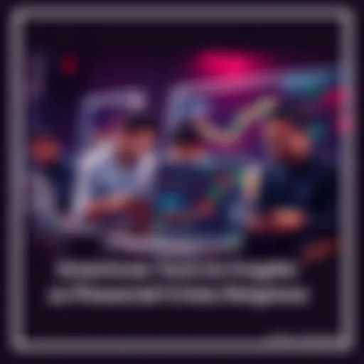 A group of people analyzing cryptocurrency charts on laptops and smartphones, looking focused and engaged in their financial decisions.