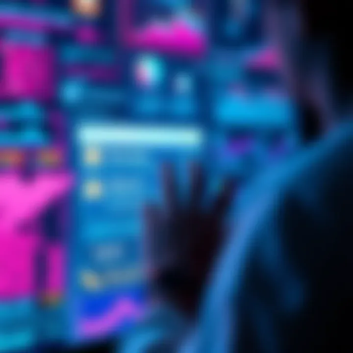 A person looking at a screen with Algorand assets and withdrawal options