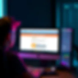 Person Getting Banned from Forum A person looks surprised as a computer screen shows a ban notification from a Bitcoin forum for inappropriate comments.