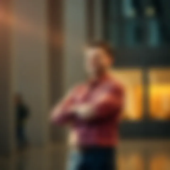 A confident individual standing with arms crossed, smiling, and looking ahead, symbolizing a bold declaration of success.