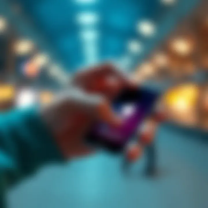 A person is removing an app from their smartphone to fix connection issues