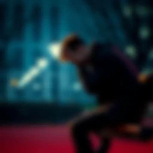 A person sitting on a bench, holding their head, reflecting deep emotional and physical pain.