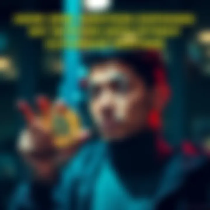 Person Reflecting on Bitcoin Custody A person looking thoughtful while holding a Bitcoin symbol, considering the implications of self-custody and inheritance for their cryptocurrency.