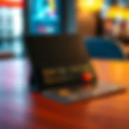 A Phantom Wallet sits on a table alongside a traditional spending card, showcasing both options for daily purchases.