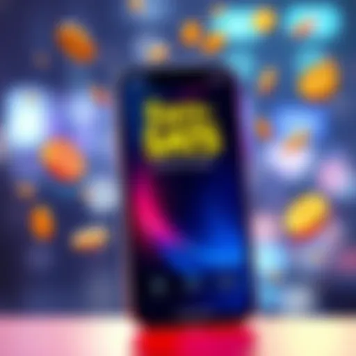 A smartphone displaying the EE Gateway app interface, highlighting Bluetooth connections, with an illustration of money symbols to represent earning Sats.