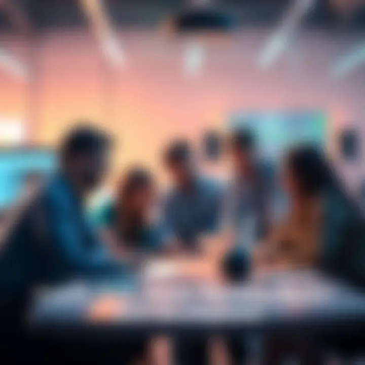 Phyllox team gathered around a table discussing ways to improve their MVP development process, looking concerned about Claude Code usage limits.