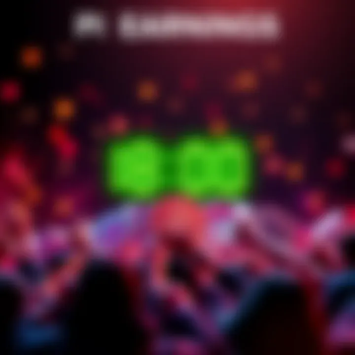 Pi Earnings Launch Announcement Graphic depicting countdown for Pi earnings launch with crypto symbols and excitement theme