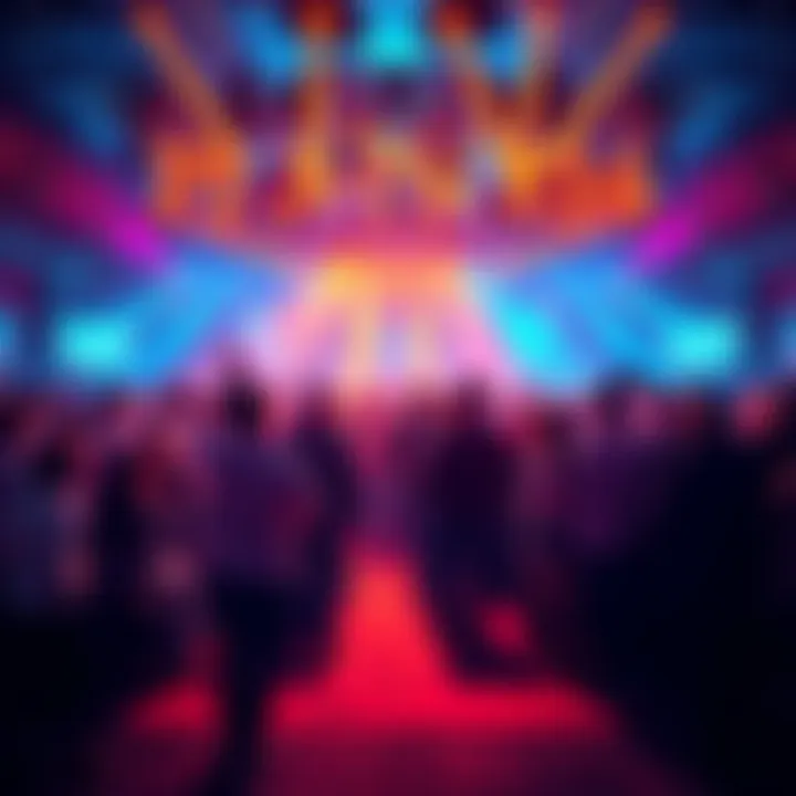 Pi Day Celebration A vibrant celebration of Pi Day with developers sharing ideas and innovations at a tech event.