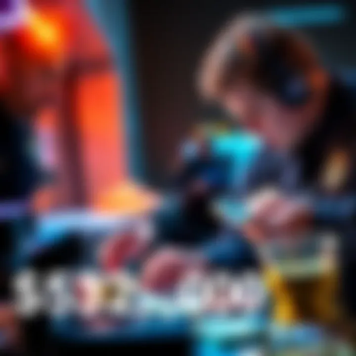 Law enforcement officers counting cash recovered from a Bitcoin machine in Jasper County