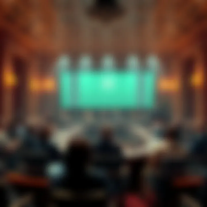 Political prediction market regulation A legislative meeting discussing new regulations for betting platforms in political events