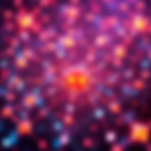 A visual representation of Polkadot's network with various blockchain connections, emphasizing community discussions about DOT tokens.