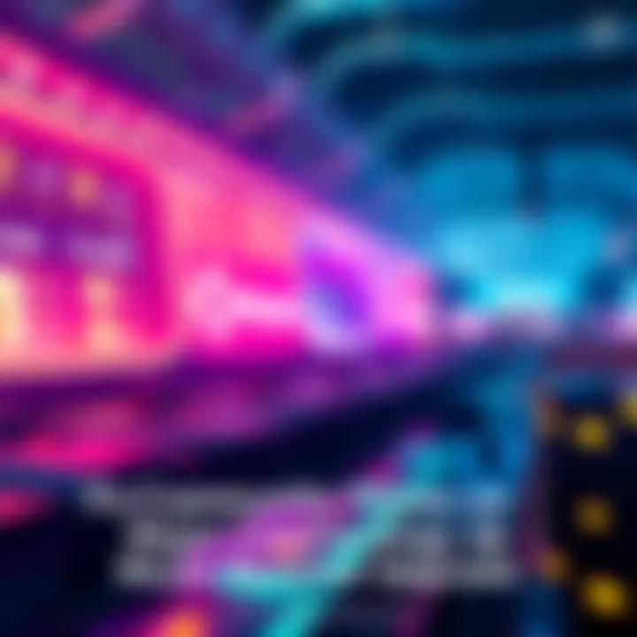 Graphic showing the Polkadot logo with symbols representing smart contracts and scaling technology