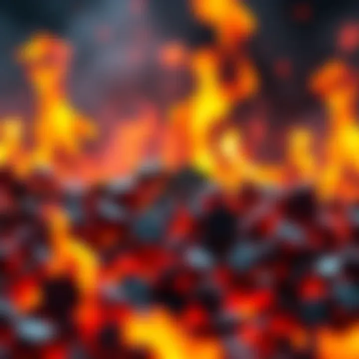 A visual representation of over 3 million POL tokens being burned in a fiery display, symbolizing the record burn event in the Polygon network.