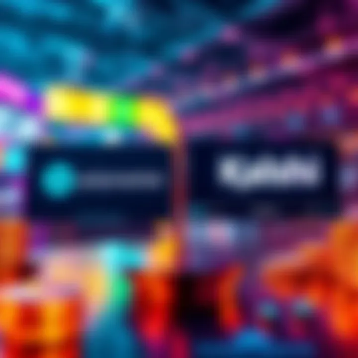 A comparison graphic showcasing the Polymarket and Kalshi platforms with symbols of decentralization and market dynamics