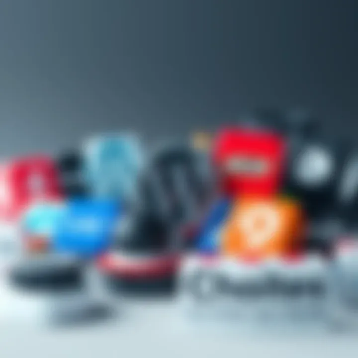 Various logos of well-known content management systems like WordPress, Sanity, and Ghost arranged together