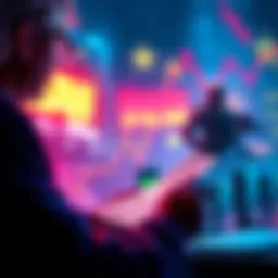 A person reviewing financial documents with military symbols in the background, symbolizing the impact of military actions on markets.