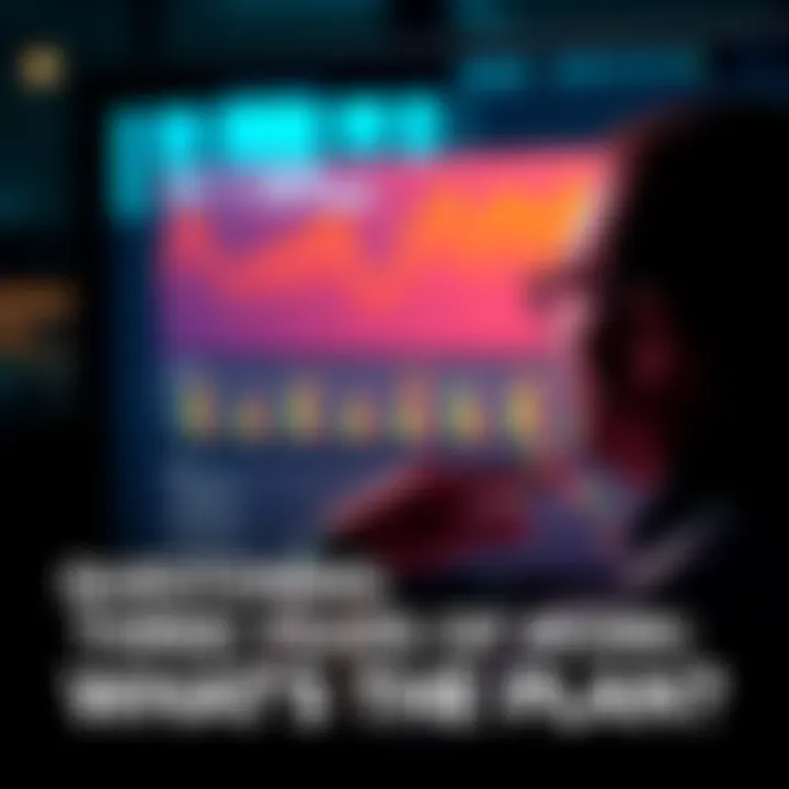 A person looking at a chart while pondering over project outcomes and future plans