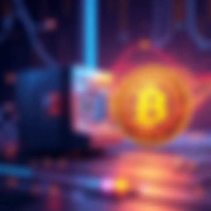 Illustration showing a quantum computer next to HBAR logo, symbolizing the impact of quantum technology on cryptocurrencies.