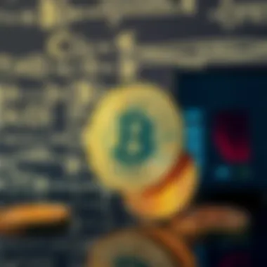 Quantum Threat to Bitcoin A visual representation of quantum computing posing a risk to Bitcoin's security, showing a quantum computer beside Bitcoin symbols, with mathematical formulas in the background.