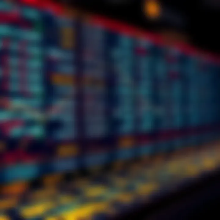 Random transactions in digital ledger A digital ledger display showing unexpected small amounts of XRP and SOL deposits