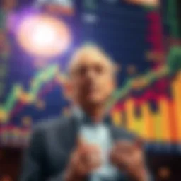 Ray Dalio stands in front of a financial backdrop, highlighting Bitcoin's role during economic uncertainty.