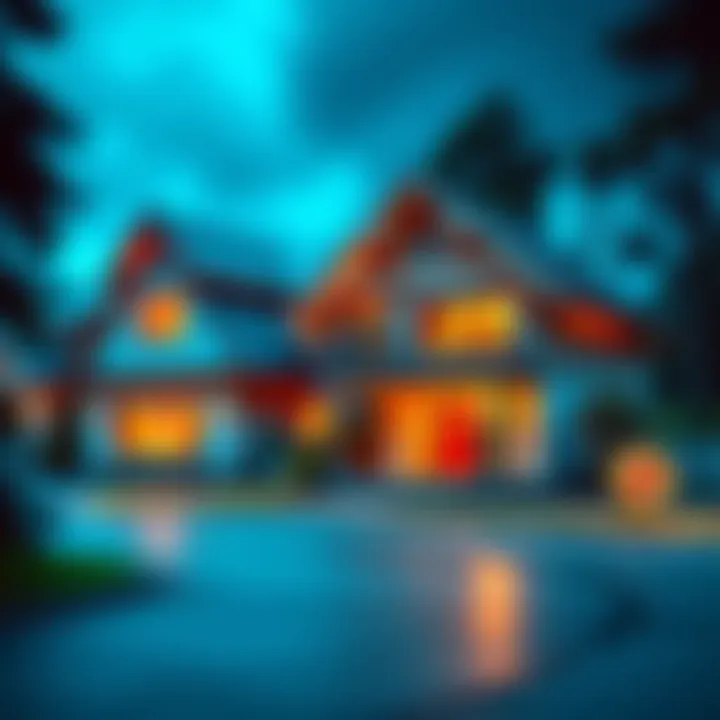Real Estate and Bitcoin Investment A house with a Bitcoin symbol next to it, illustrating the connection between real estate investment and cryptocurrency.