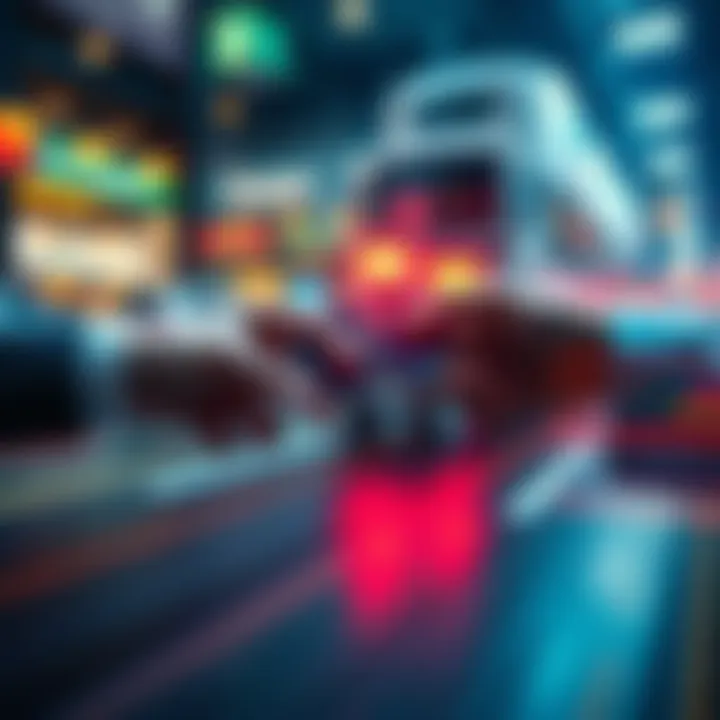 A business transaction occurring instantly through Real Time Payments technology, showcasing speed and efficiency in financial exchanges.