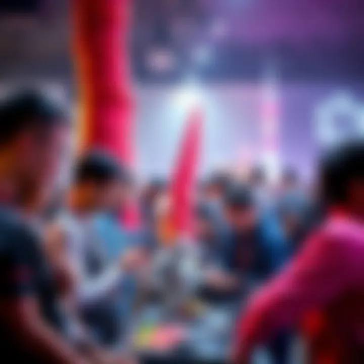 A diverse group of people collaborating on robotics and AI projects at the RED Hackathon in Shanghai